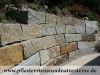 Antik-Granit-Mauersteine GRAU-GELB - "Herbstlaub"/ Naturstein-Mauer / Granit-Mauer, grau-gelb, Mittelkorn, allseitig gespalten (Granit-Mauersteine aus Polen) - Foto von unseren Kunden, Mauersteine für eine Natursteinmauer, Polengranit