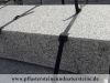 Sonderanfertigung aus Naturstein - Blockstufen aus Granit, gesägt und geflammt (grauer Granit aus Polen), Naturstein aus Polen, Polengranit
