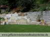 Granit-Mauersteine / Naturstein-Mauer / Granit-Mauer, grau-gelb, Mittelkorn, allseitig gespalten (Granit-Mauersteine aus Polen) - Foto von unseren Kunden