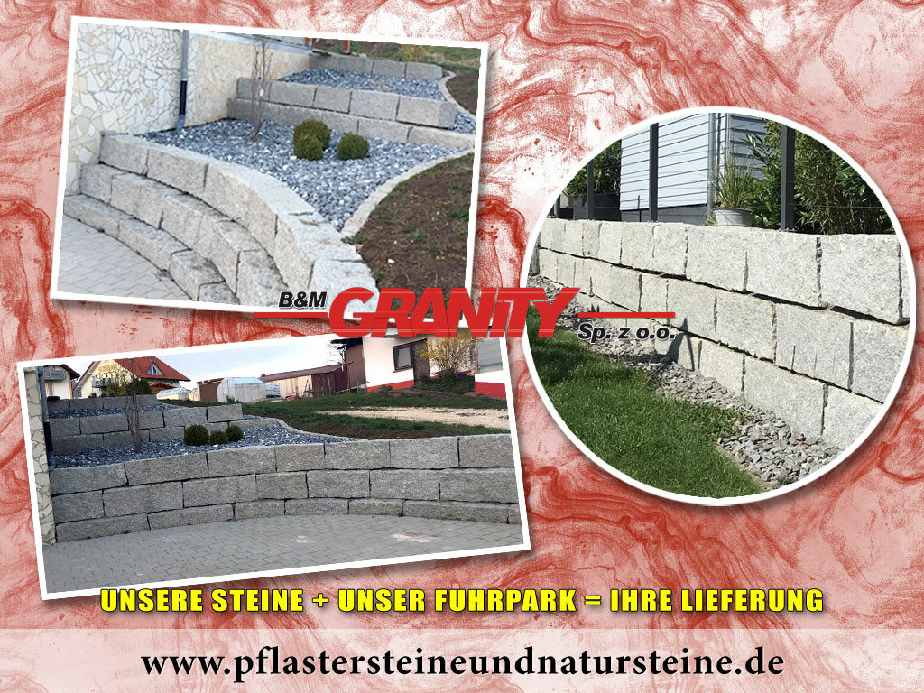Granit-Mauersteine